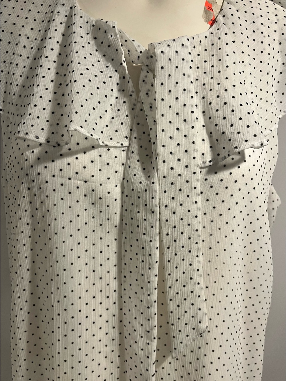 CALVIN KLEIN White Polka Dot Midi Dress, Sz 14 ORIG $134+ DESIGNER Deal! LUX!